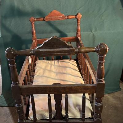 Vintage Wooden Cradle