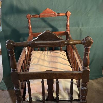 Vintage Wooden Cradle