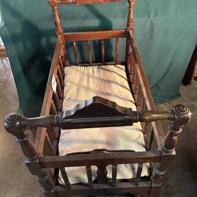 Vintage Wooden Cradle
