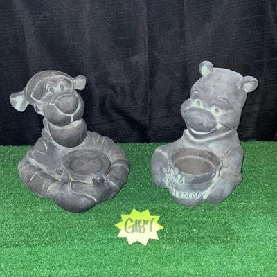 G187-Tigger and Pooh Figures/Planters