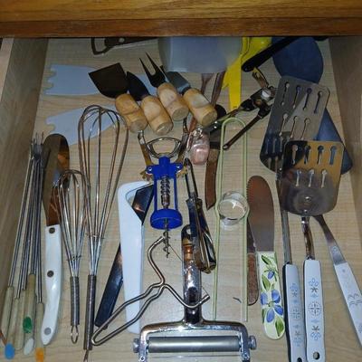 Silverware and Kitchen Cooking Utensils