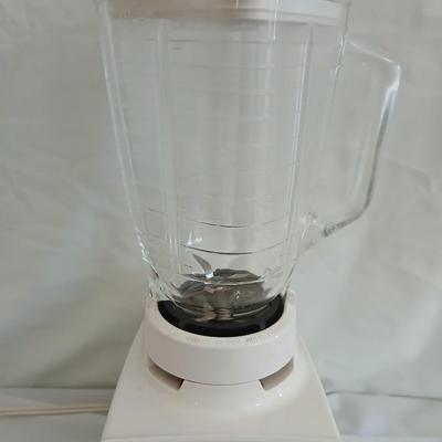 Oster 10 function blender with glass pitcher and a Hamilton Beach electric knife