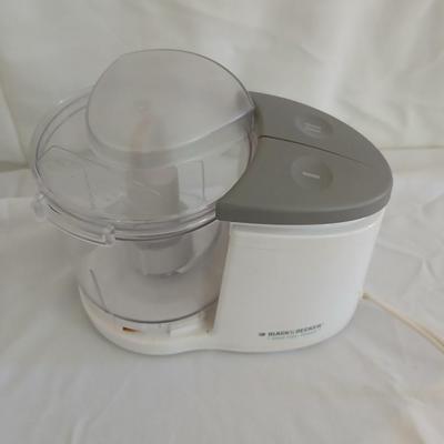 Black and Decker Electric Extra tall can opener and a Black and Decker 2 speed super chopper