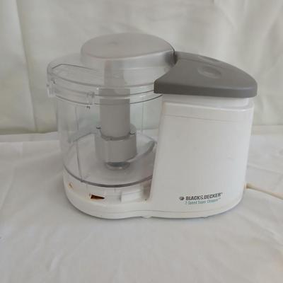 Black and Decker Electric Extra tall can opener and a Black and Decker 2 speed super chopper