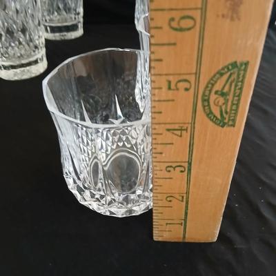 12 Beautiful heavy-glass drinking glasses - Cristal D' Arques - 3 different sizes