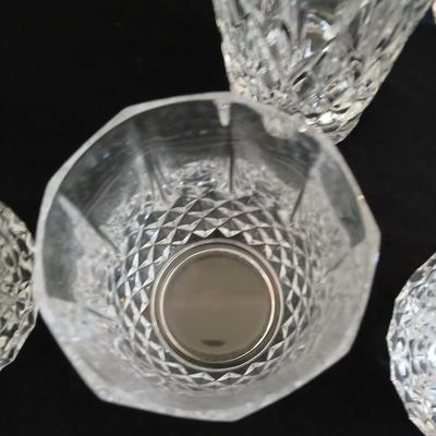 12 Beautiful heavy-glass drinking glasses - Cristal D' Arques - 3 different sizes