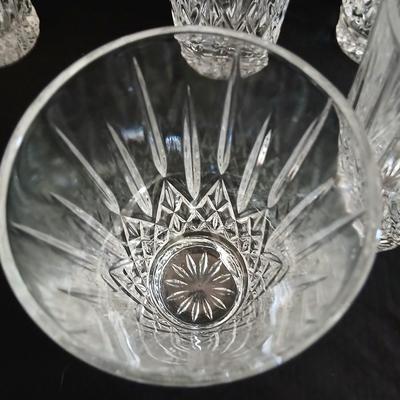 12 Beautiful heavy-glass drinking glasses - Cristal D' Arques - 3 different sizes