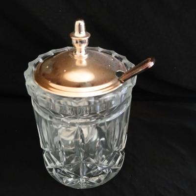 Crystal glassware - candy dish - vase - ashtray and lidded dish with spoon