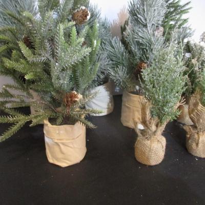 Faux Table Top Holiday Trees
