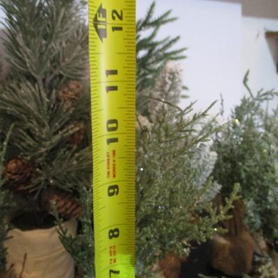 Faux Table Top Holiday Trees