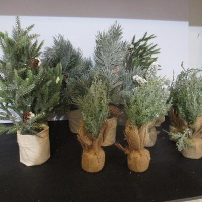 Faux Table Top Holiday Trees