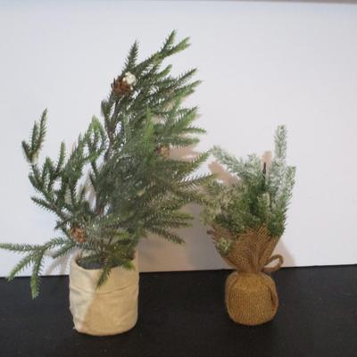 Faux Table Top Holiday Trees
