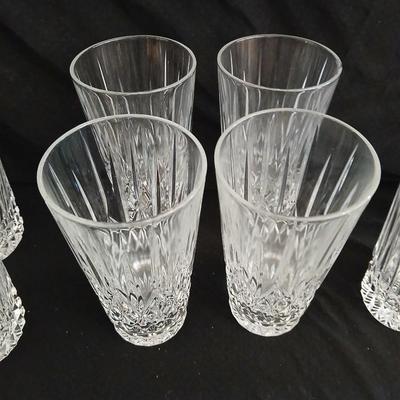 Set of 12 heavy drinking glasses - 3 different sizes - Elegant and fancy!