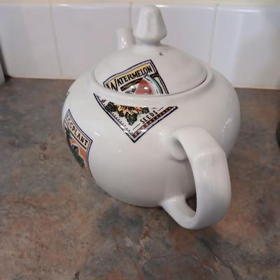 B.I.A. Cordon Bleu Brazilian made Ceramic tea pot and a metal tea pot and small teapot infuser