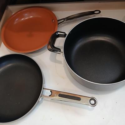 Assortment of Pots and pans