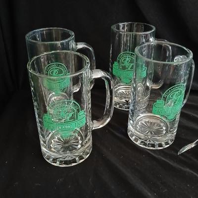 Home bar glass mugs - Coors - shot glasses - wine opener and more