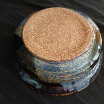 Signed pottery pieces - two bowls and a mug