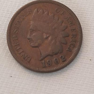 Five Indian Head Pennies 1897, 1899, 1907, 1903 & 1902