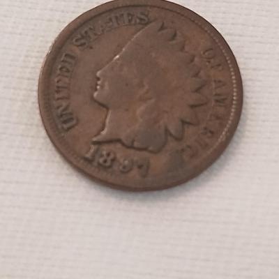 Five Indian Head Pennies 1897, 1899, 1907, 1903 & 1902