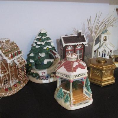Christmas Decorations Some Lighted