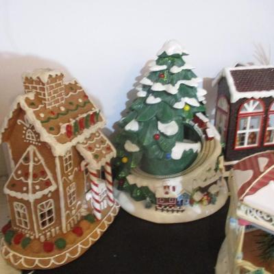 Christmas Decorations Some Lighted