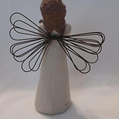 Two Willow Tree Angels - Susan Loridi-2000 Angel of Freedom and 1999 Angel of Healing