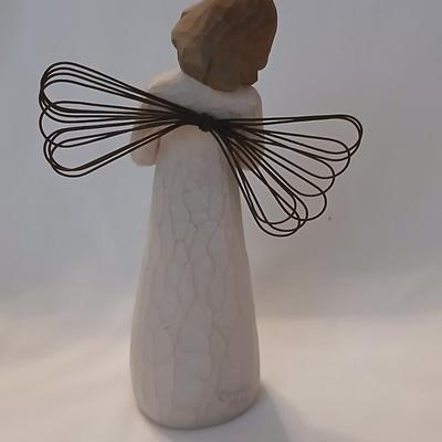 Two Willow Tree Angels - Susan Loridi-2000 Angel of Freedom and 1999 Angel of Healing