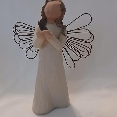 Two Willow Tree Angels - Susan Loridi-2000 Angel of Freedom and 1999 Angel of Healing