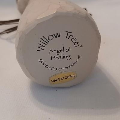 Two Willow Tree Angels - Susan Loridi-2000 Angel of Freedom and 1999 Angel of Healing