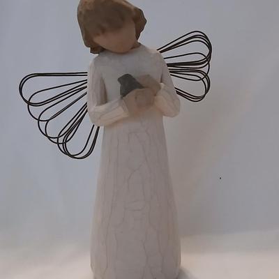 Two Willow Tree Angels - Susan Loridi-2000 Angel of Freedom and 1999 Angel of Healing