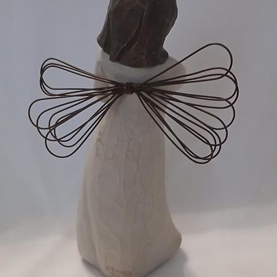 Two Willow Tree Angels - Susan Loridi-2002 Angel of Garden and 2001 Angel of Summer