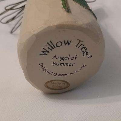 Two Willow Tree Angels - Susan Loridi-2002 Angel of Garden and 2001 Angel of Summer