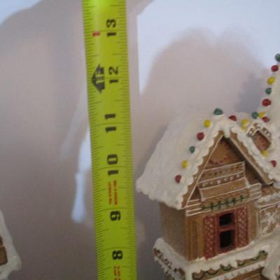 Resin Lighted Christmas Buildings