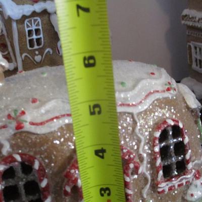 Resin Lighted Christmas Buildings