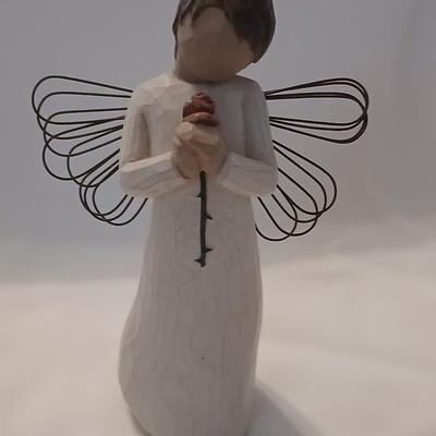 Two Willow Tree Angels - Susan Loridi-2003 Good Health and 2002 Loving Angel