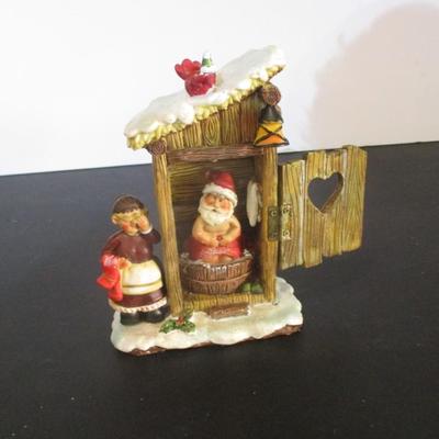 Christmas Decorations Snowmen Birdhouse Musical TV