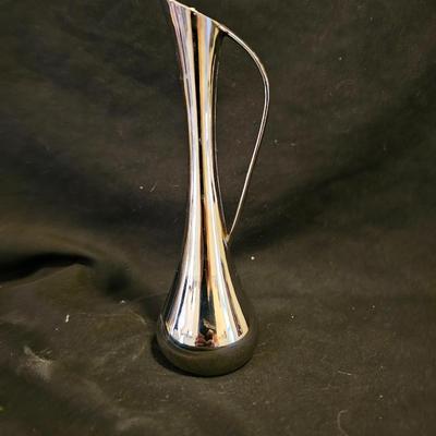 Willow Tree Angel "Keepsake" with glass dish, silver metal vase and a candle