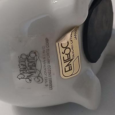 Enesco Precious Moments - Johnathan David " It's what's inside that counts" - Piggy bank - and two small plates