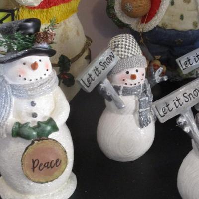 Snowmen & Santa Figurines