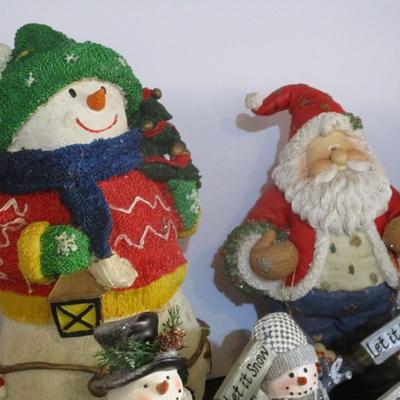Snowmen & Santa Figurines