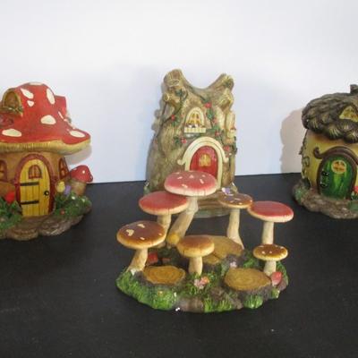 Resin Fairy Garden Houses