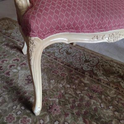 Upholstered Wood Frame Accent/Desk Chair- Approx 25" Wide
