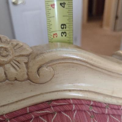 Upholstered Wood Frame Accent/Desk Chair- Approx 25" Wide