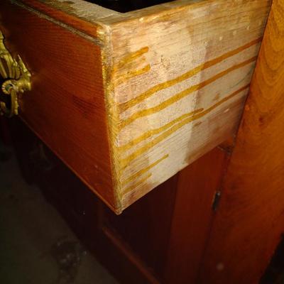 Vintage Wooden Wash Stand with Towel Rack- Approx 31" Wide