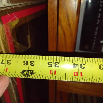 Barrister Bookcase- Four Sections, One with Leaded Glass Front- Approx 35" Wide