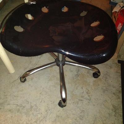Rolling Chair with Plastic Tractor Style Seat- Approx 28" Wide