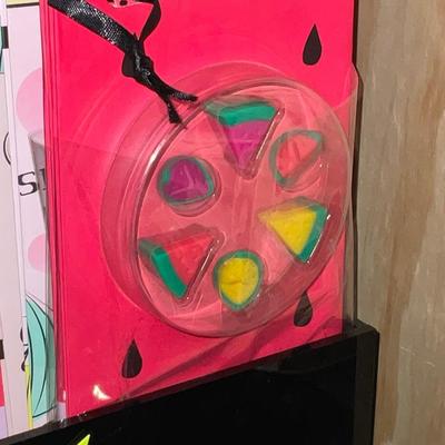 G286-Large lot of wine gift bags with attached drink markers plus bin