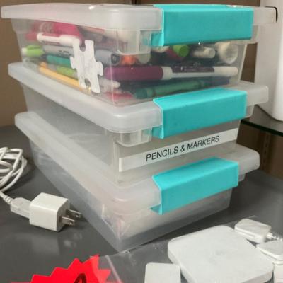 G303-square readers, charging cord and organizers