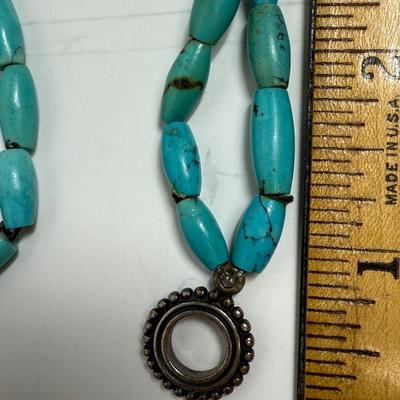 Vintage Beaded Turquoise Necklace
