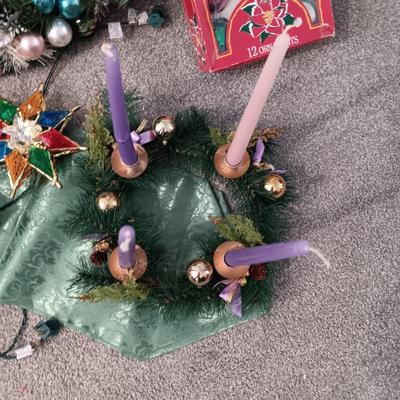 CHRISTMAS TREE ORNAMENTS, TREE TOPPER, WREATH AND MORE
